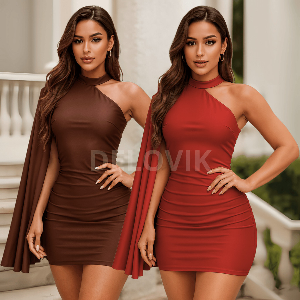 Vestido Feminino Justo Suplex Nula Manga | Moda Estilosa | Look Balada Gringa Premium