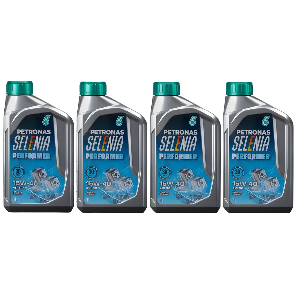 Kit 4 Óleos Semi Sintético 15w40 Petronas Selenia Performer