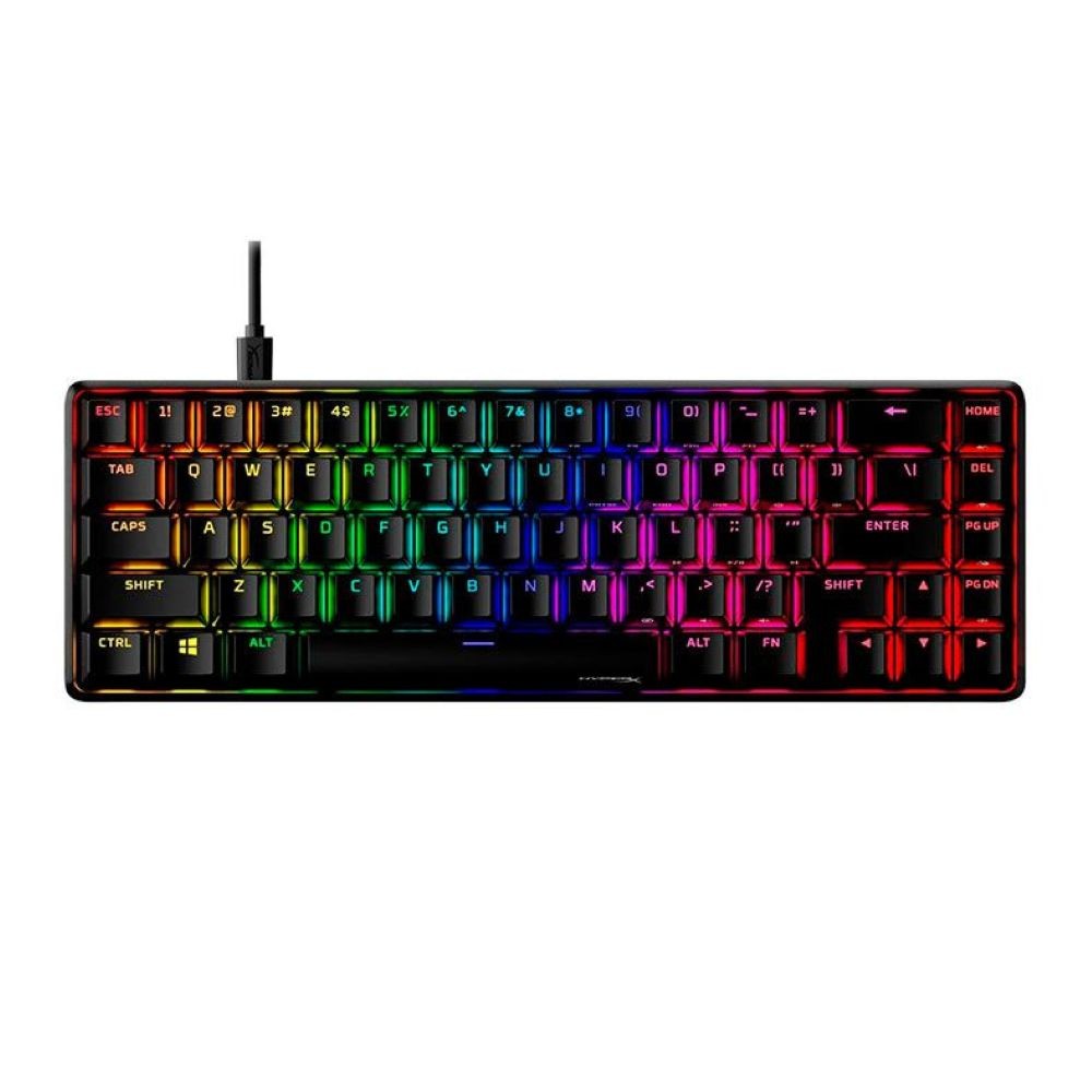 TECLADO MECANICO USB GAMER HYPERX ALLOY ORIGINS 65% SWITCH RED PRETO 4P5D6AA#ABA
