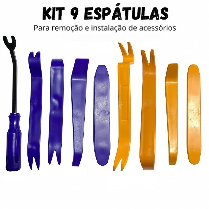 Jogo De Espatulas Ferramenta De Nylon Desmontar Painel Forro De Porta Automotivo #TopZemShop#