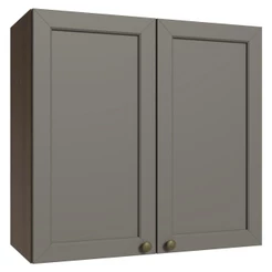 Armário Aéreo 70 cm 2 Portas Rustic/Cinza Vik Madesa