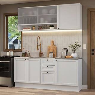 Armário de Cozinha Compacta 180 cm Vik Madesa 03 em Oferta na Shopee