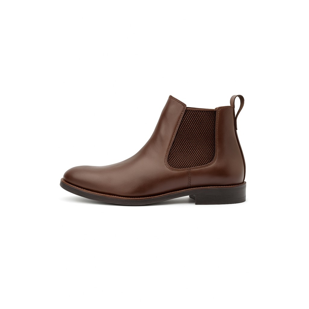 Botina Bota Chelsea Masculina Tradicional Couro Country Café