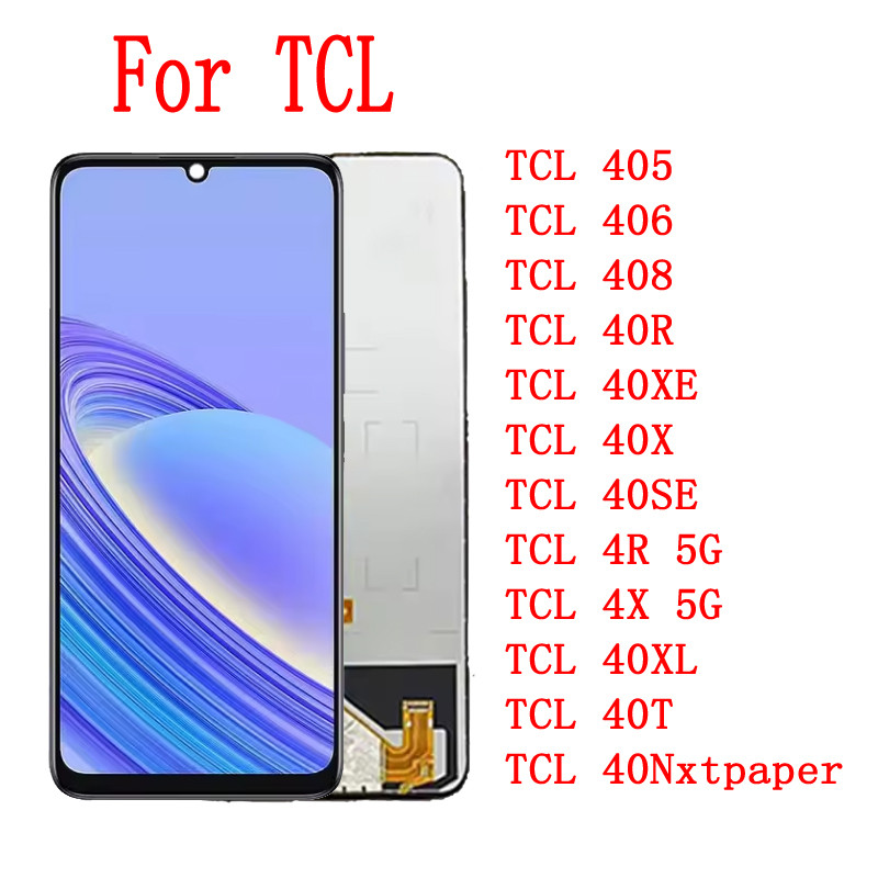 Original TCL 405 406 408 41R40XE 40X 40SE 40R 5G 40X 5G 40XL 40T 40 Nxtpaper Display LCD Substituição Da Tela De Toque