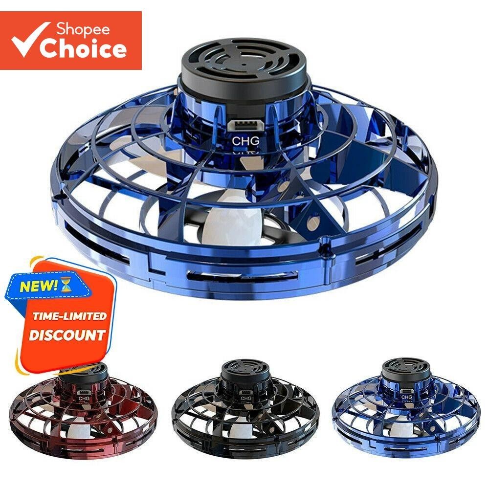 2025 LED Mini UFO Drone-Brinquedo Giratório Voador Controlado Manualmente Para Crianças E Adultos , Boomerang Hover Exte