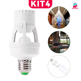 KIT Sensor De Presença Com Fotocélula Para Lâmpada Soquete em Oferta na Shopee