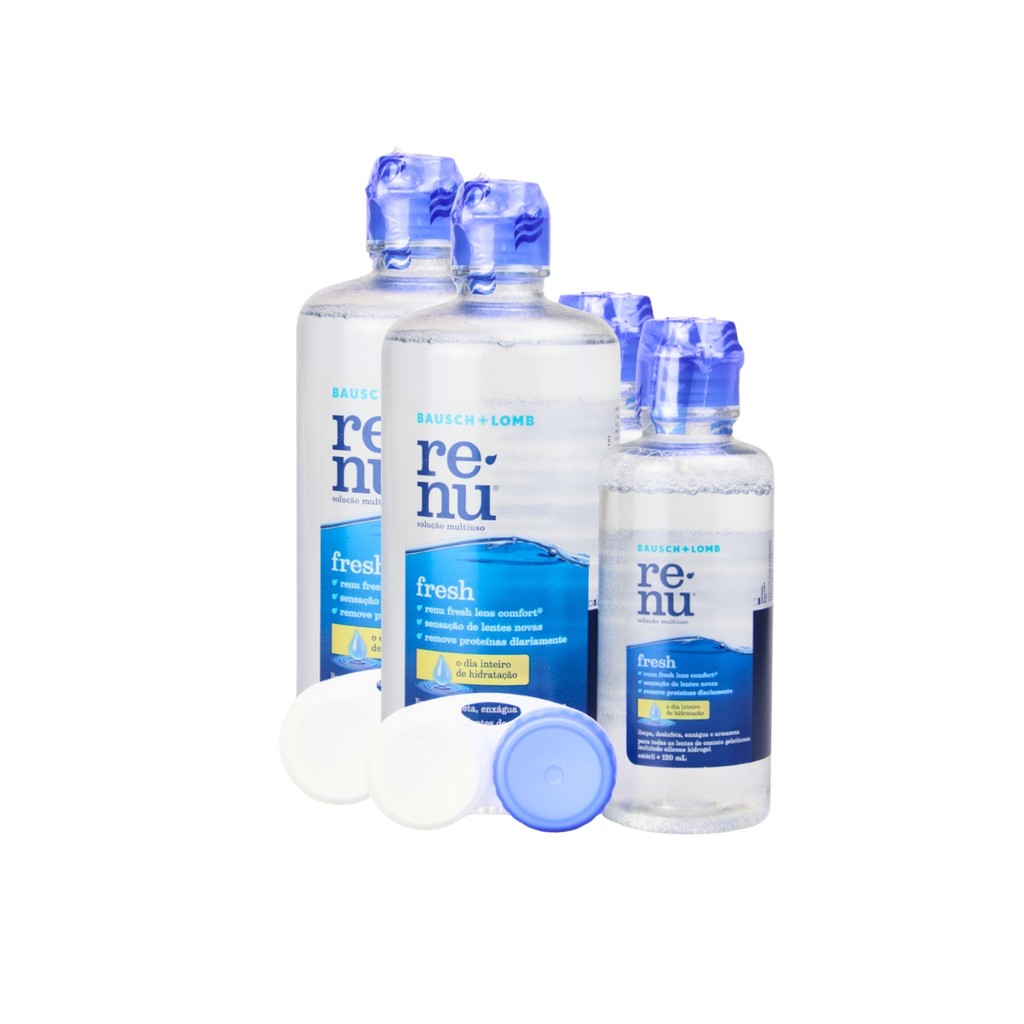 Kit 2 Renu Fresh Solução Lentes de Contato (2x 355ml + 2x 120ml)