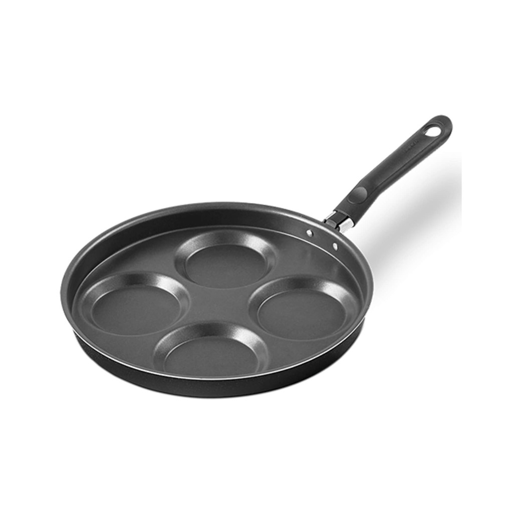 Frigideira 4 Ovos Antiaderente Pro-Flon 1,3 L Ebony cor Preto Brinox 7190/375 Panela Wok Cozinha