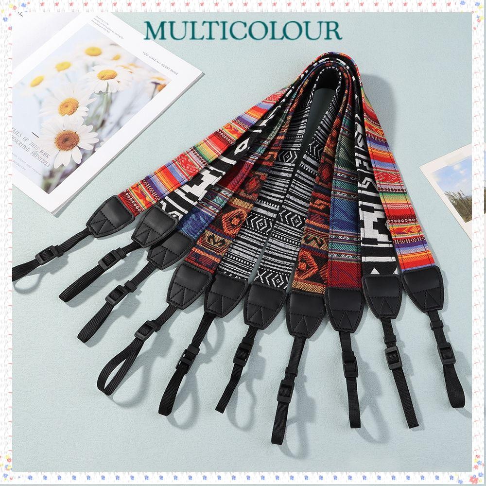 Alça De Ombro Para Câmera SLR Multicolor Faixa De Cordão Acessórios Ajustável DSL/DSLR em Oferta na Shopee
