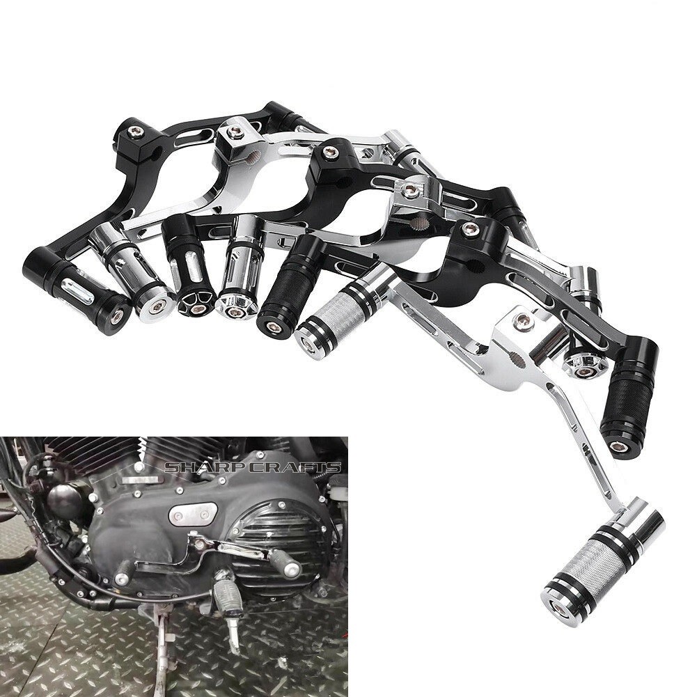 Motocicleta Frente Traseira Calcanhar Toe Engrenagem Ligação Alavanca Shifter Pegs Kit Para Harley Sportster Ferro XL 88