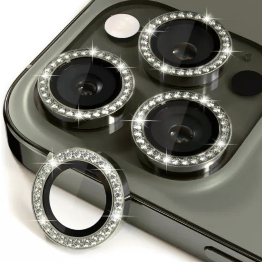 Diamante ﻿lente Película Câmera Strass Brilho Compatível Com iphone 11 ~16Proteção em Oferta na Shopee