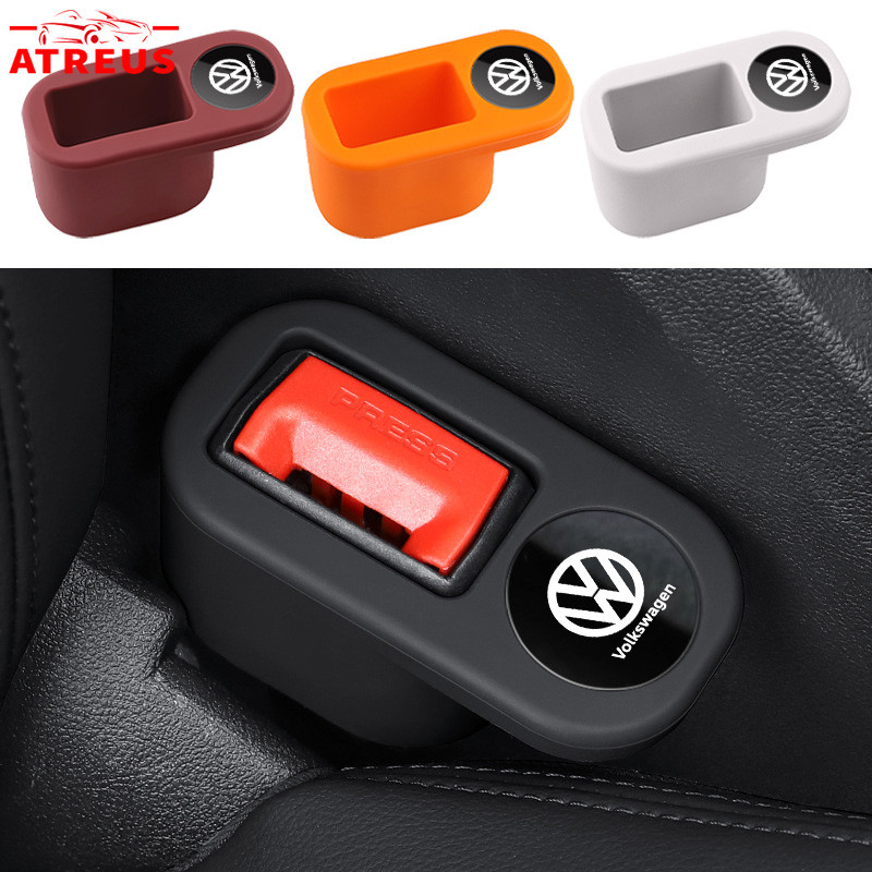 1Pc Volkswagen Cinto De Segurança Do Carro Soquete Capa Protetora Para VW Polo UP T Cross Gol Saveiro Nivus Amarok Golf