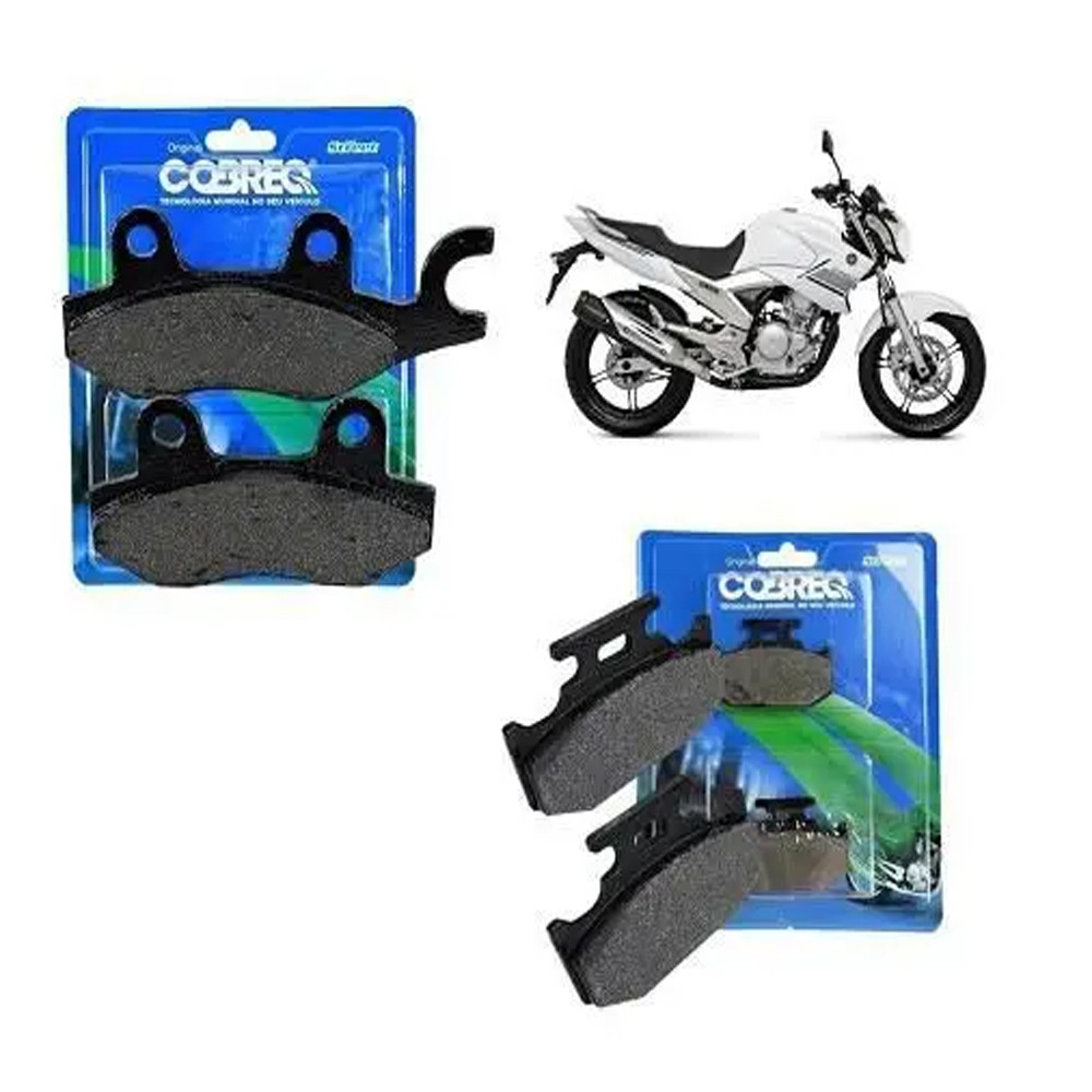 Kit Pastilhas Freio Dianteira e Traseira Fazer 250 2010 a 15 em Oferta na Shopee