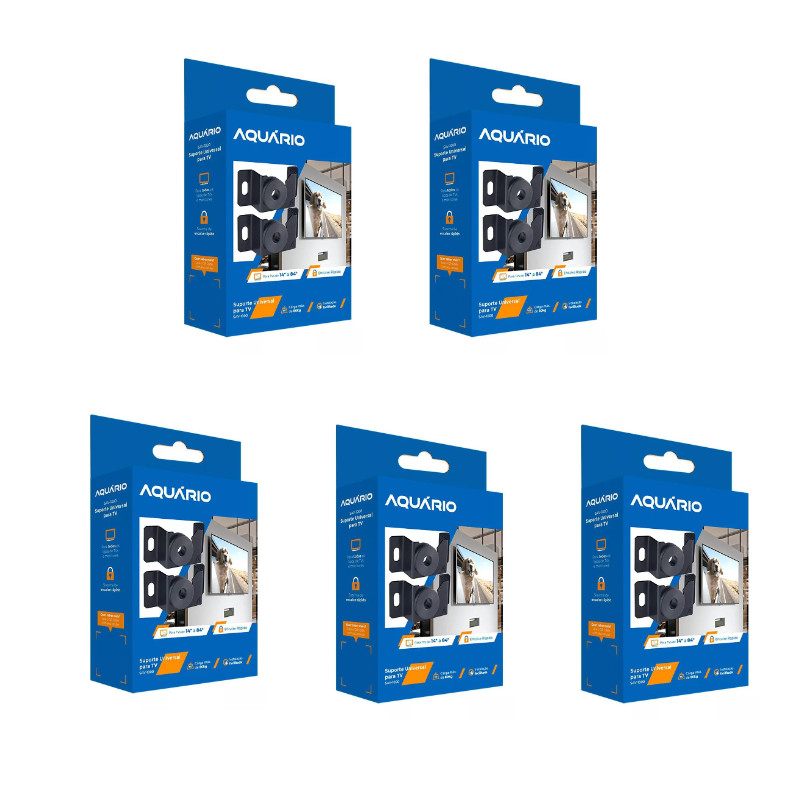 Kit 5 Suporte De TV Fixo Universal De 14 a 84 Polegadas