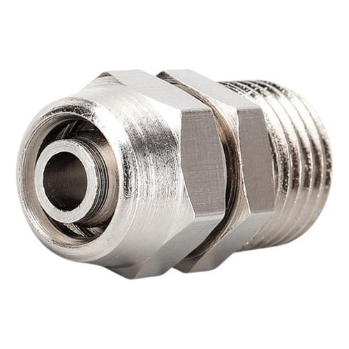 5 pçs conexão reta dois toques metálica tubo 8mm x rosca 1/4