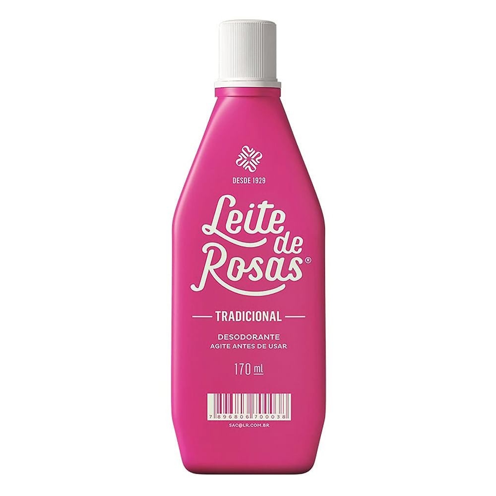 Leite de Rosas Tradicional 170ml - Beauty