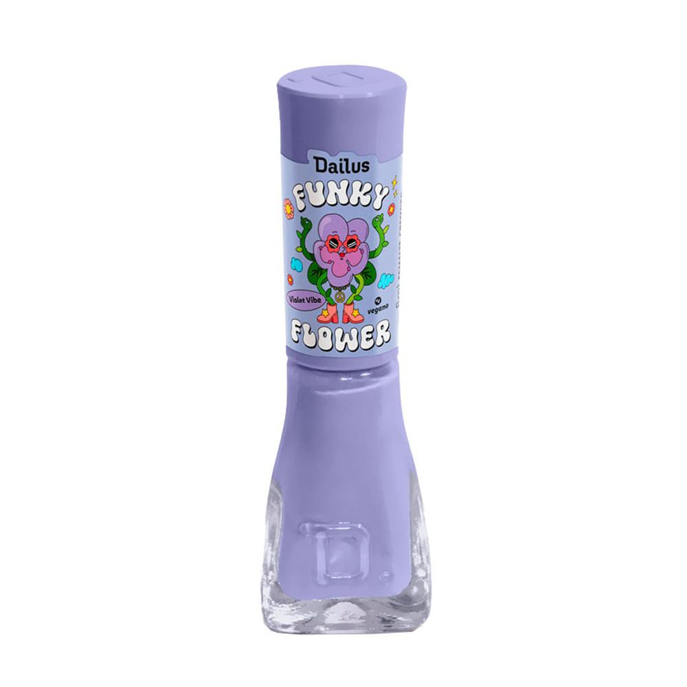 Esmalte Dailus Choco Cherry Cremoso Cor Violet Vibe 8ml - Beauty
