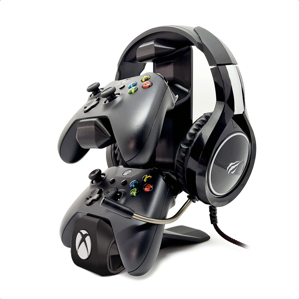 Suporte 2 Controles Xbox One SX Series Fone Ouvido/headphone