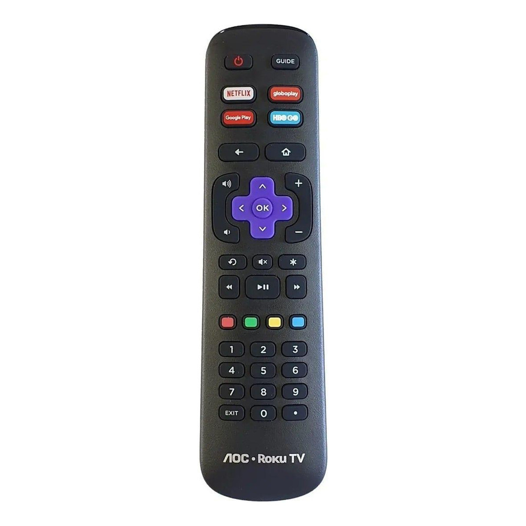 Controle Tv Aoc/philco Roku Tv Netflix Hbo Googleplay Globop