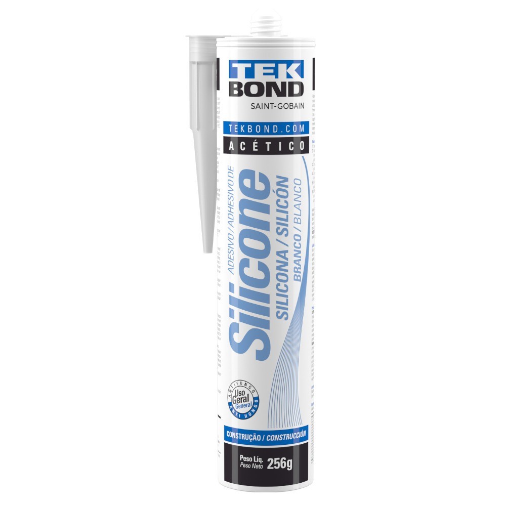 Silicone acético para uso geral 256 gramas - TekBond - Home & Living