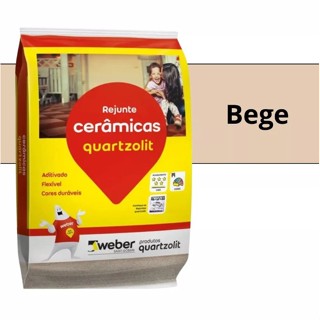 Rejunte Para Cerâmicas Flexível 1kg Cor  Quartzolit em Oferta na Shopee