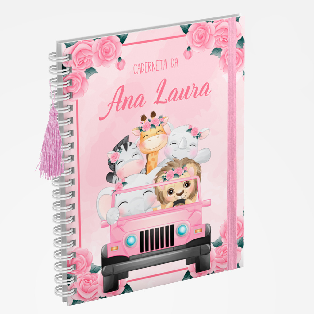 Caderneta de Vacina Vacinação Vários Modelos Feminina Completa Safari 1 Doctor Print