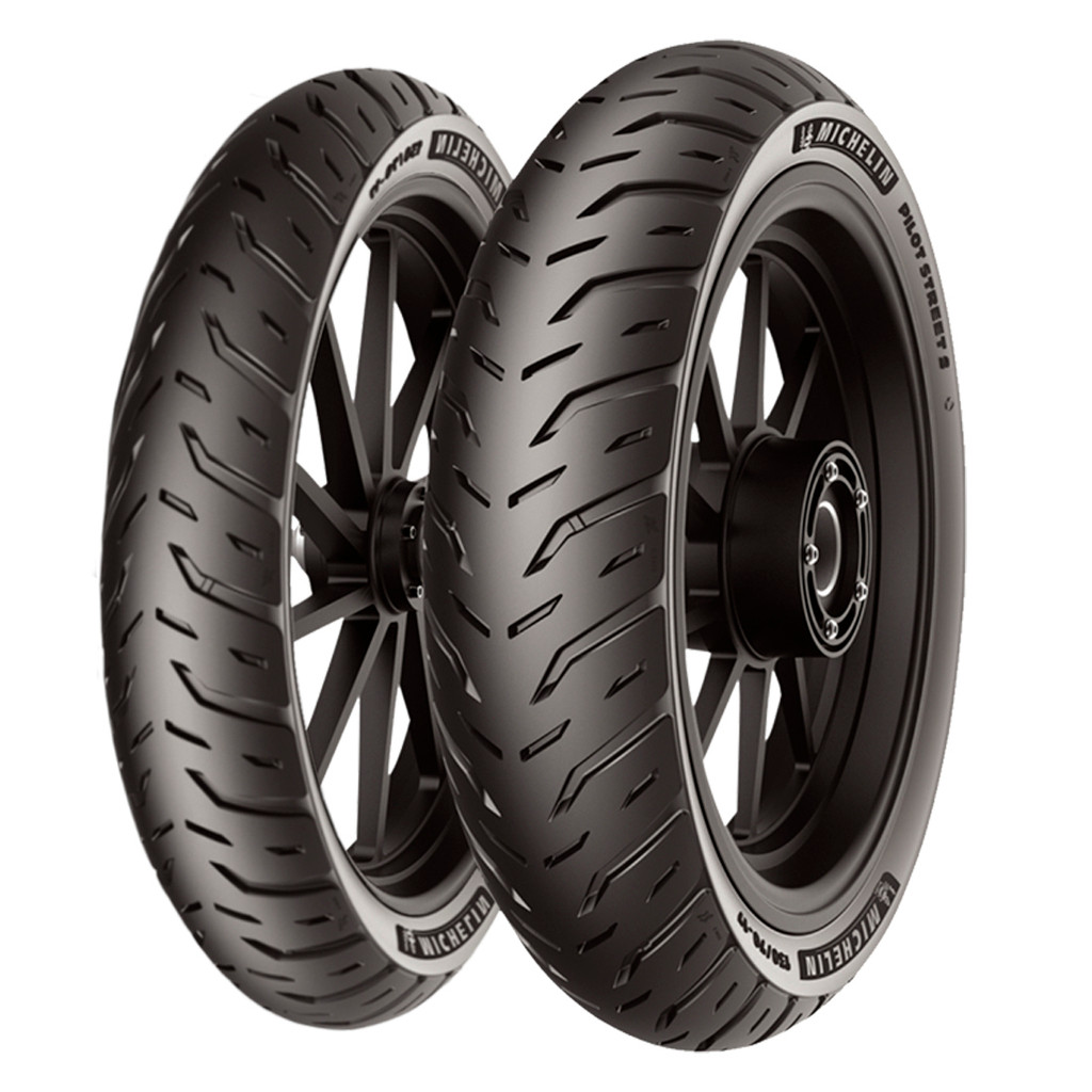 PAR PNEU 80/100-18 + 100/90-18 PILOT STREET 2 em Oferta na Shopee