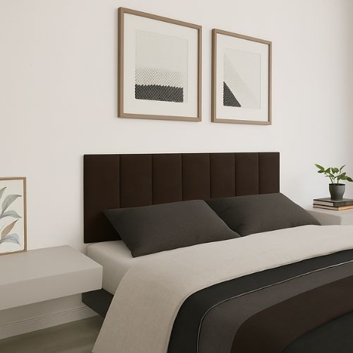 Cabeceira de Cama Adesiva Kit 10 Peças Completo Estofada em Módulos - Envio Imediato