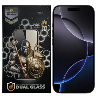 Película para iPhone 16 Pro - Dual Glass Preta - Gshield em Oferta na Shopee
