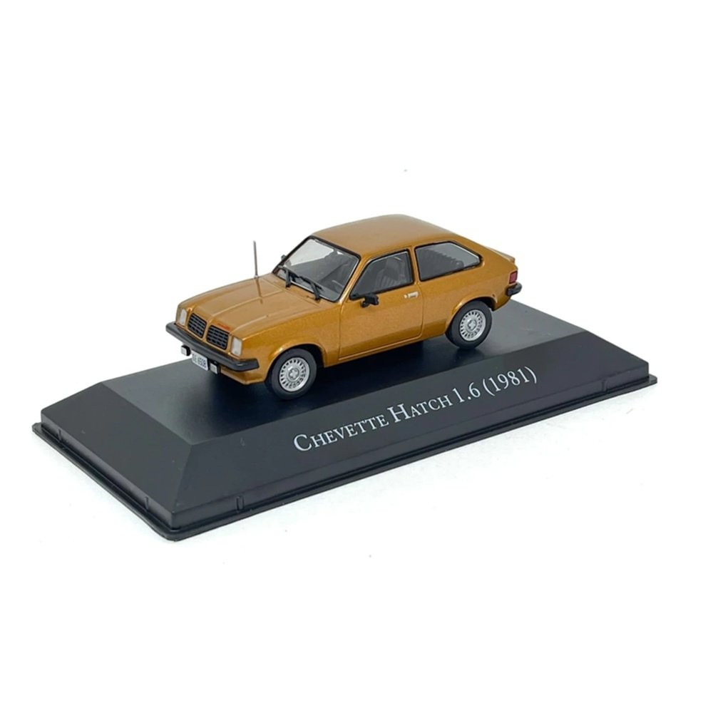 Miniatura Carro Chevrolet Chevette Hatch 1.6 (1981) - Chevrolet Série Ouro 2 - Cobre - 1:43 - Luppa