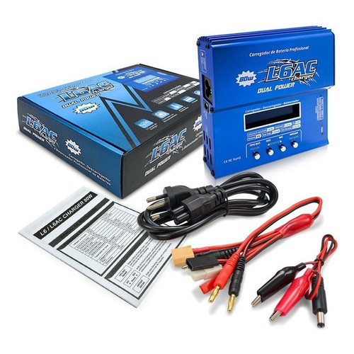Carregador Leao L6ac Lipo Life Nimh Imax B6ac Airsoft Aeromodelo Automodelo Bivolt