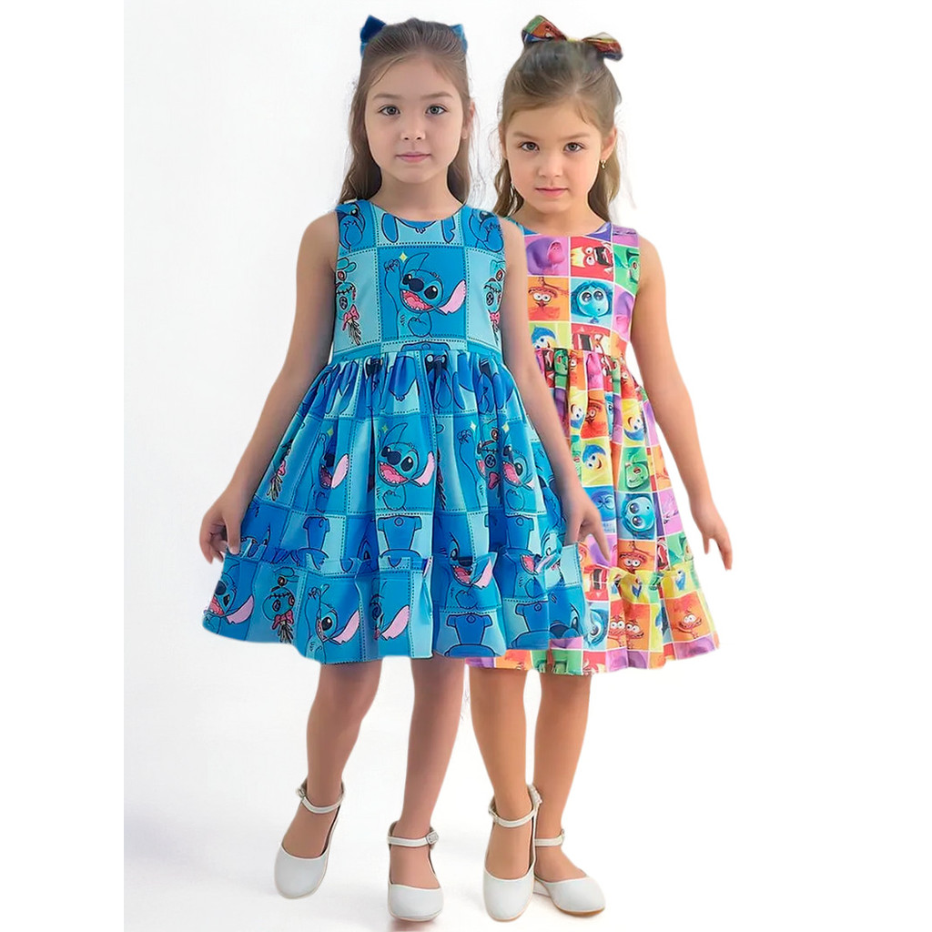 Kit 2 Vestido Menina Mini Diva Fashionista - Vários Temas