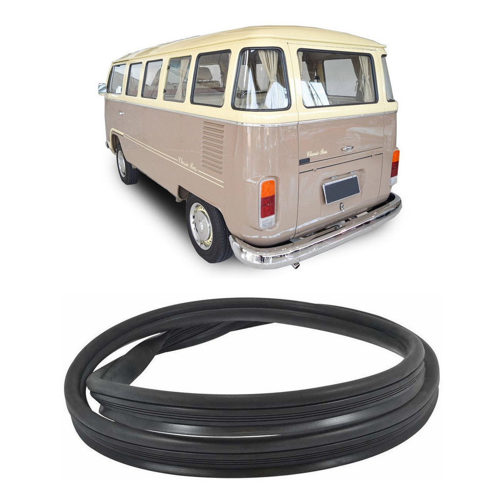 BORRACHA VIDRO JANELA LATERAL FIXA KOMBI CORUJA 57 A 75 KOMBI CLIPPER 76 A 97