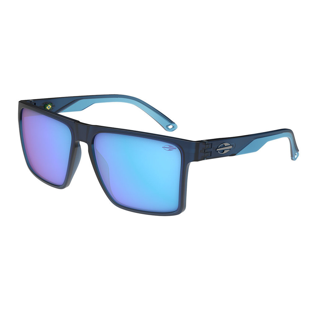 Óculos Solar Mormaii Monterey 2 M0166k3797 Azul Fosco Lente Azul Espelhada cat1