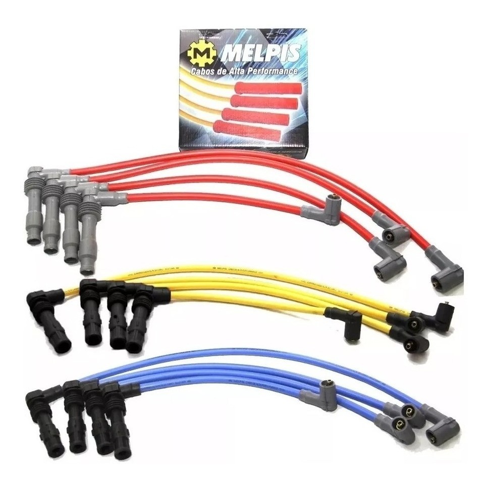 Cabo De Vela Astra Vectra 2.0/2.2 16v Mpfi Silicone 10mm alta performance Melpis