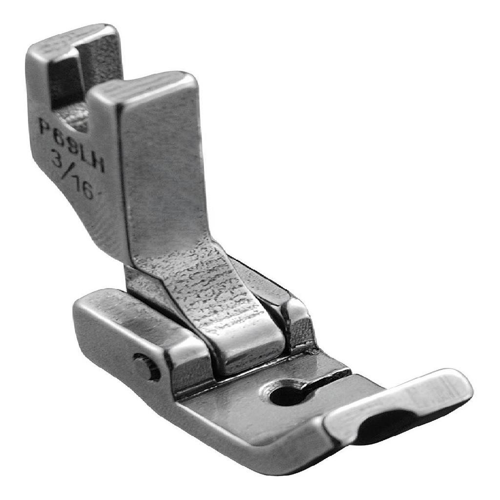 Sapata Calcador Pregar Cordão Vivo Esquerdo 3/16 4,8mm Reta Industrial