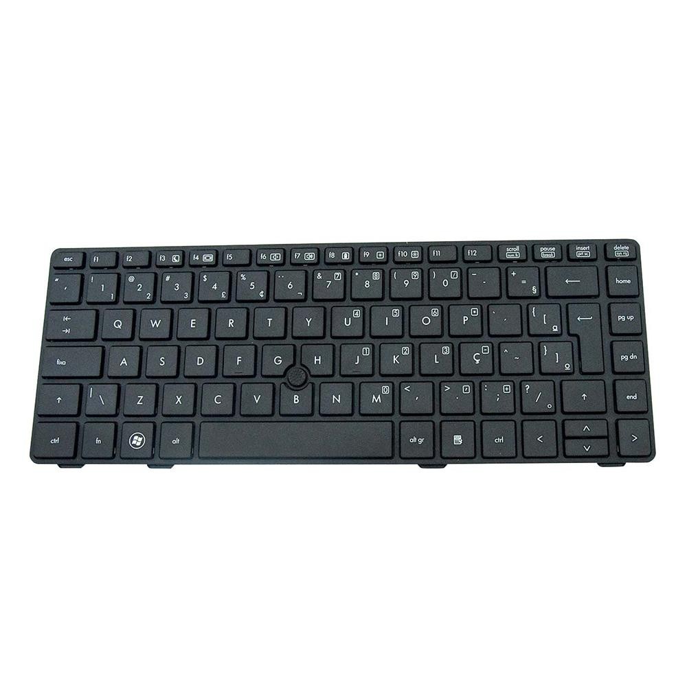 Teclado para Notebook HP EliteBook 8460P | Preto ABNT2 - Computers & Accessories