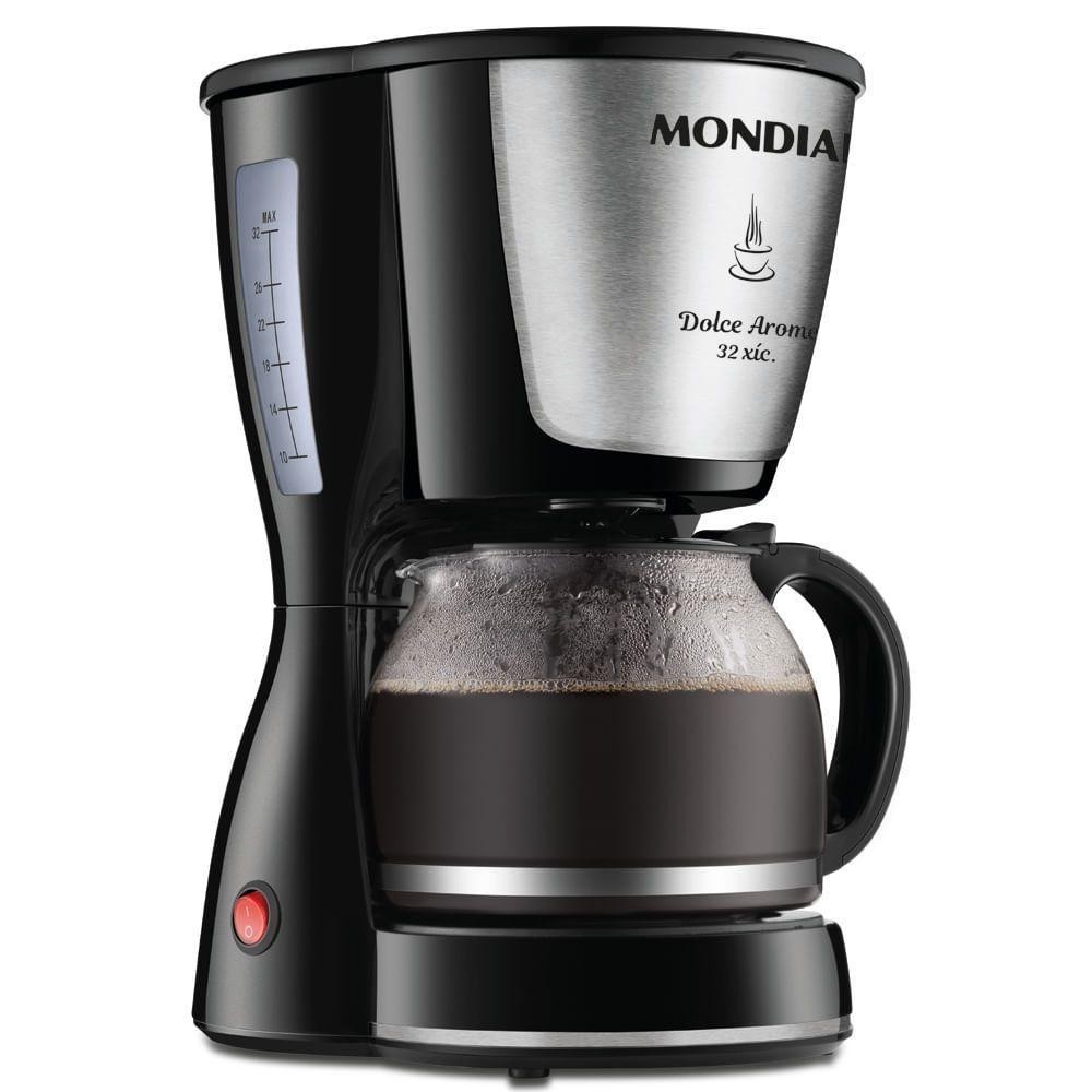 Cafeteira Elétrica Mondial Dolce Arome 32 C-32-32x Cafeteira-127v-preto/inox