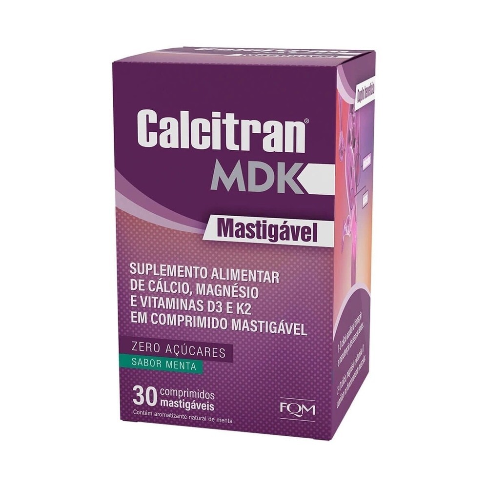 Calcitran MDK 30 Comprimidos Mastigaveis