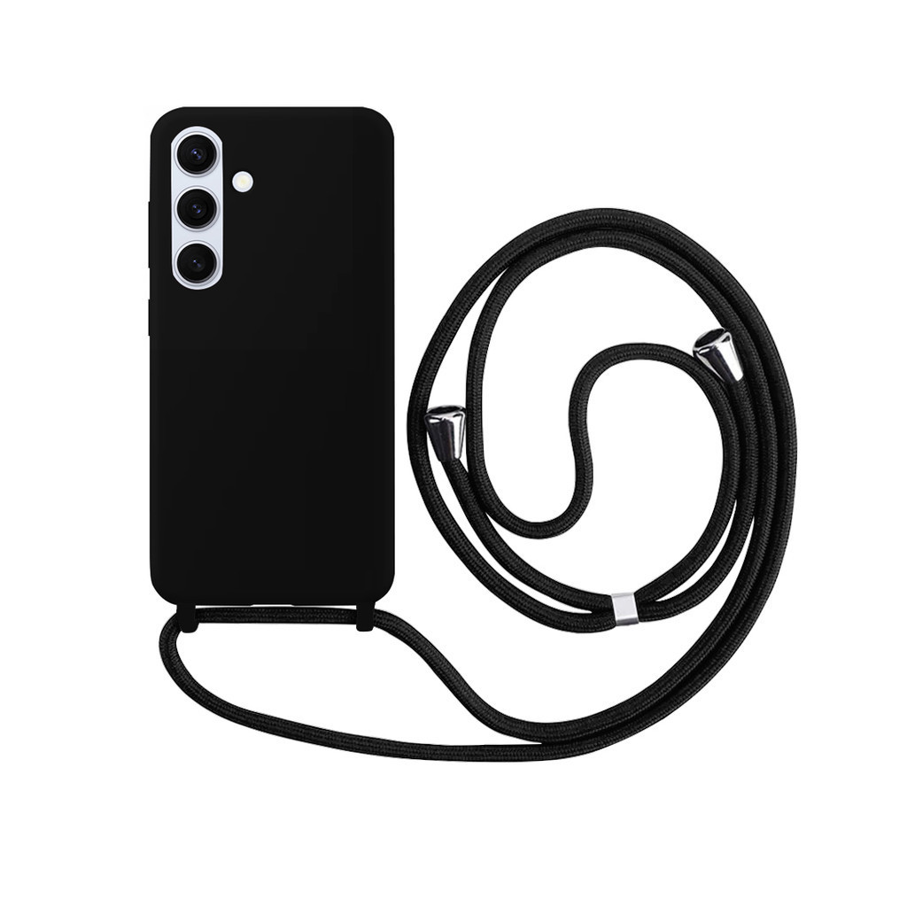 Capa Silicone com Alça Ajustável para Samsung S - Preto