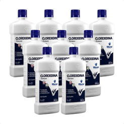 Kit 9 Shampoo World Veterinária Dug's Clorexidina Cães & Gatos - 500 mL
