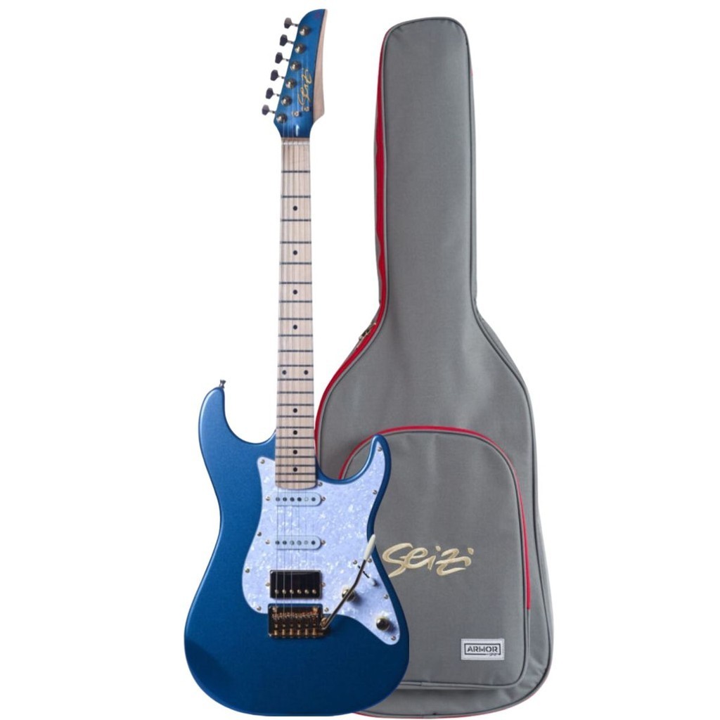 Guitarra Seizi Katana Musashi HSS Pelham Blue Gold