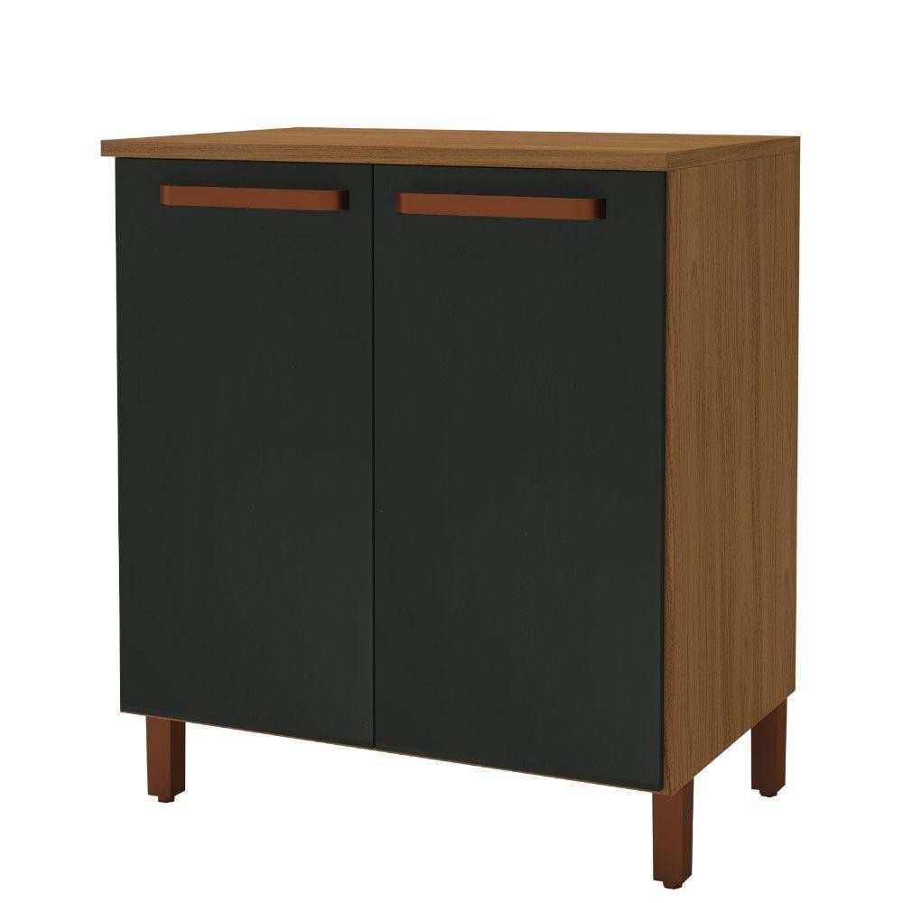 Balcão Indekes 6172.11 Monza 80cm 2 Portas Com Tampo em Oferta na Shopee