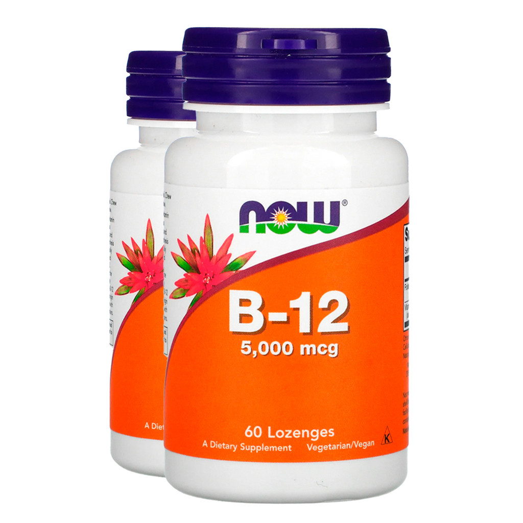 Kit 2x Vitamina B12 5000mcg+Ácido Fólico Now Foods 60Past Importado/Made in Usa em Oferta na Shopee