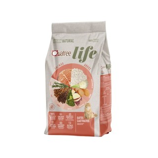 Ração Quatree Life Gatos Castrados Salmão e Arroz 3kg