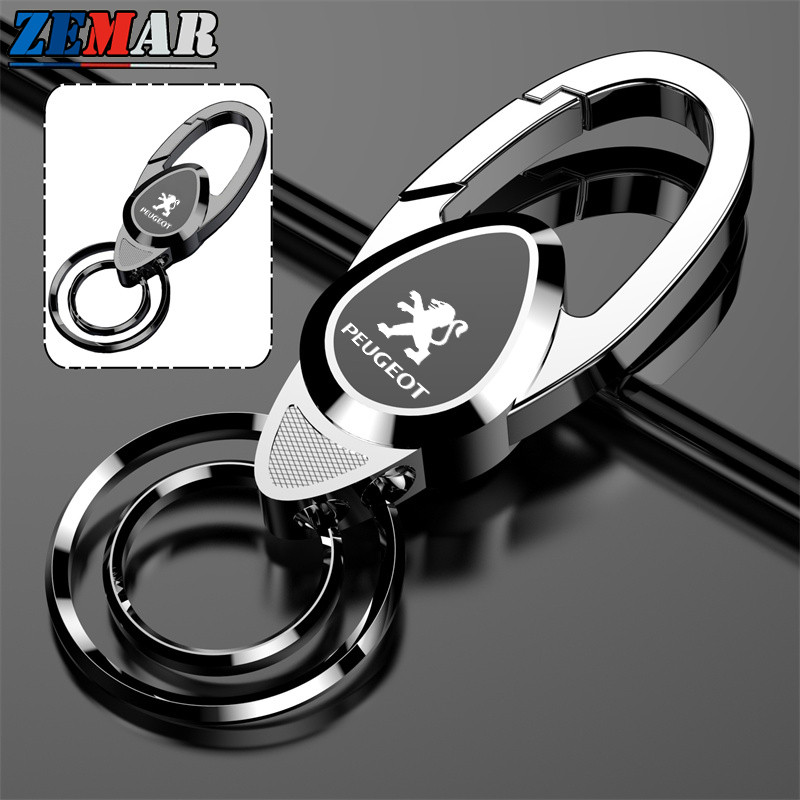 Chaveiro Peugeot Metal Para Carros Porta-Chaves De Motocicleta Pendurado De Alta Qualidade Padrões De Impressão A Laser 206 208 207 307 308 2008 3008 508 408 5008 406 em Oferta na Shopee