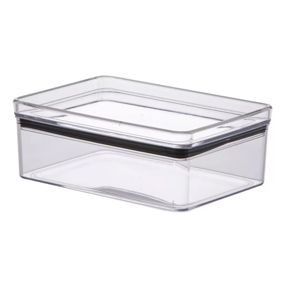 Porta Frios Hermetico Transparente Paramount 770ml Organizador De Armario Cozinha Geladeira Mantimentos