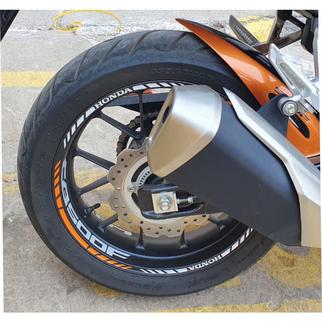 Kit de Friso Fita Adesivo CB500F Refletivo para roda de moto Honda CB 500F