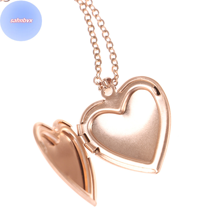 SABVX Pingentes De Locket Heart Pendants for Women Homens Colar De Fotos Aberto BR