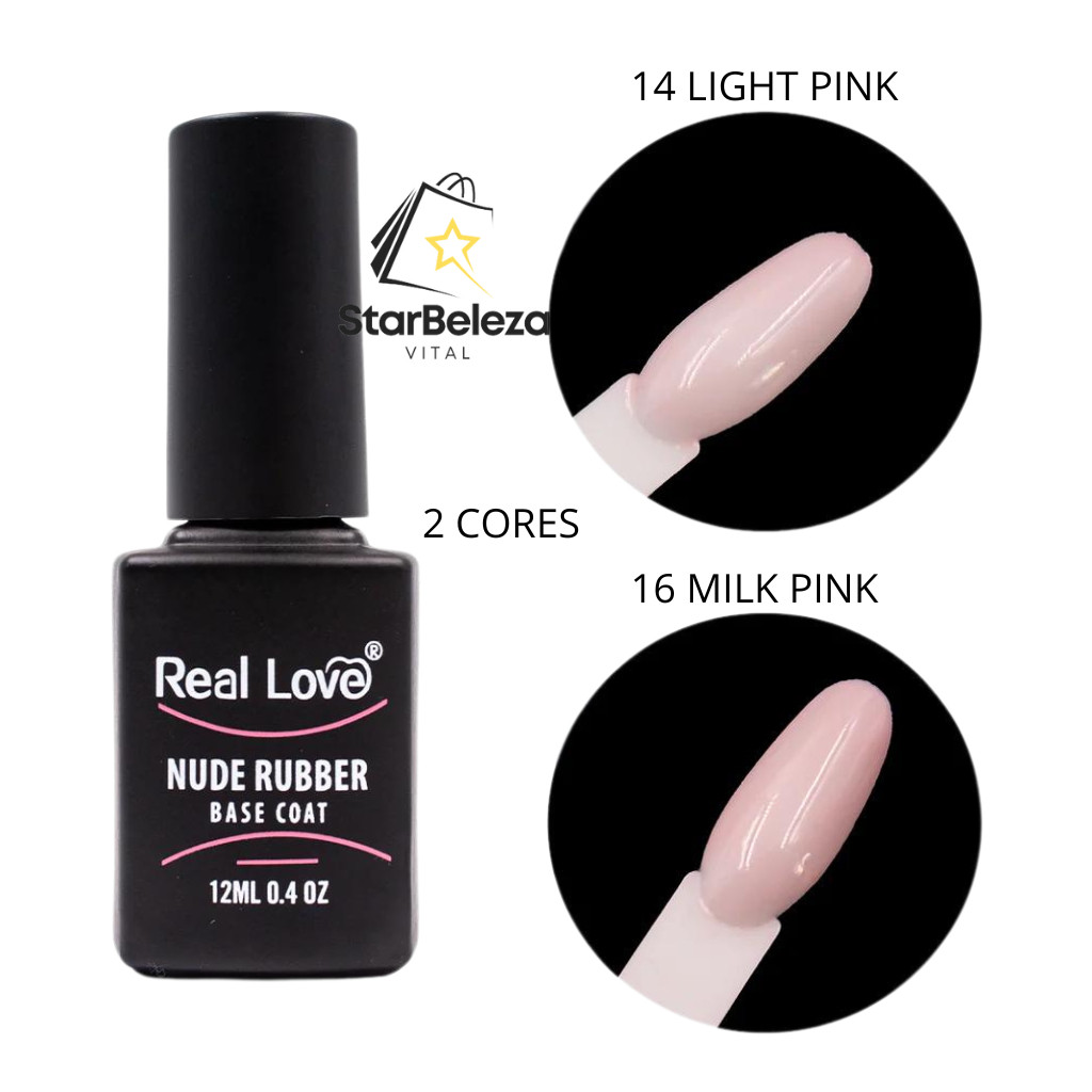 Base em Gel em Cores Para Unhas 12ml - Real Love